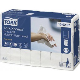 Tork Xpress Extra Soft Χειροπετσέτα Multifold 2100 (Φύλλο 21x34cm - 100 φύλλα/πακ - 21 πακ/κιβ )